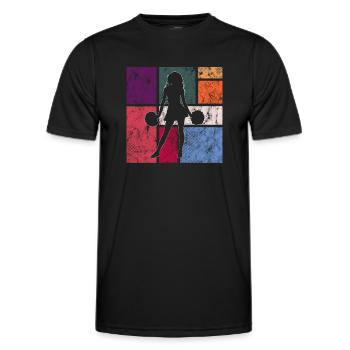 Cheerleading - T-shirt sport Homme - noir - Devant - AI Model Male 178 dark (178cm)
