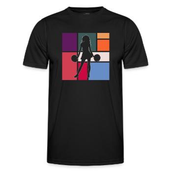 Cheerleading - T-shirt sport Homme - noir - Devant - AI Model Male 178 dark (178cm)