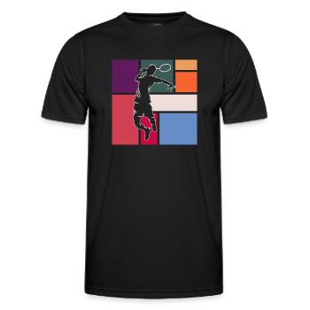 Volant - T-shirt sport Homme - noir - Devant - AI Model Male 178 dark (178cm)