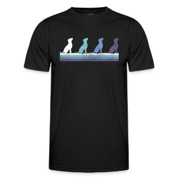 Chien - T-shirt sport Homme - noir - Devant - AI Model Male 178 dark (178cm)