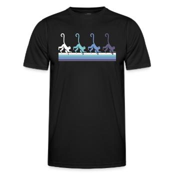 Affe - Männer Funktions-T-Shirt - Schwarz - Vorne - AI Model Male 178 dark (178cm)
