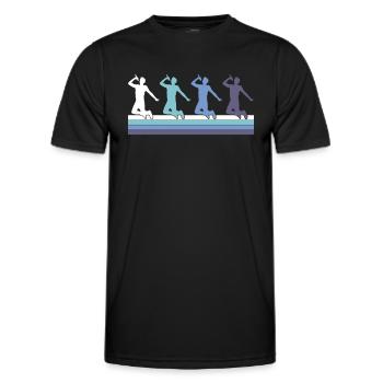 Sing - Men's Functional T-Shirt - black - Front - AI Model Male 178 dark (178cm)