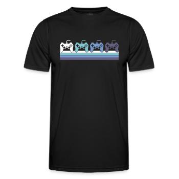 Gaming - Männer Funktions-T-Shirt - Schwarz - Vorne - AI Model Male 178 dark (178cm)
