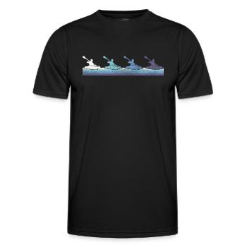 Canoe - Men's Functional T-Shirt - black - Front - AI Model Male 178 dark (178cm)