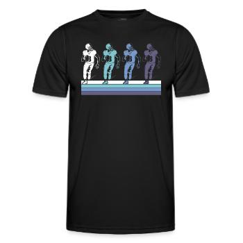 Football - Männer Funktions-T-Shirt - Schwarz - Vorne - AI Model Male 178 dark (178cm)