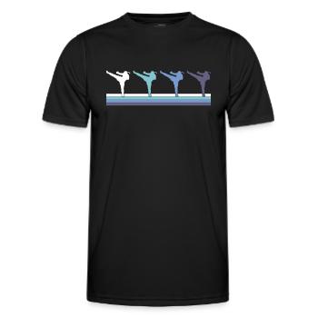 Martial arts - Men's Functional T-Shirt - black - Front - AI Model Male 178 dark (178cm)