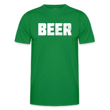 Bière - T-shirt sport Homme - vert - Devant - AI Model Male 178 dark (178cm)