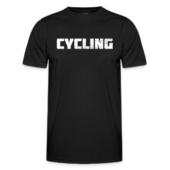 Bicycle - Men's Functional T-Shirt - black - Front - AI Model Male 178 dark (178cm)