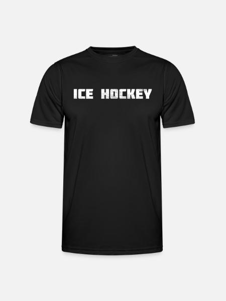 Eishockey - Männer Funktions-T-Shirt - Schwarz