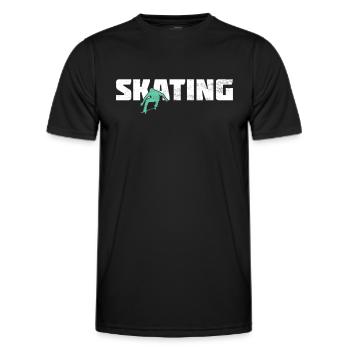 Patinage - T-shirt sport Homme - noir - Devant - AI Model Male 178 dark (178cm)