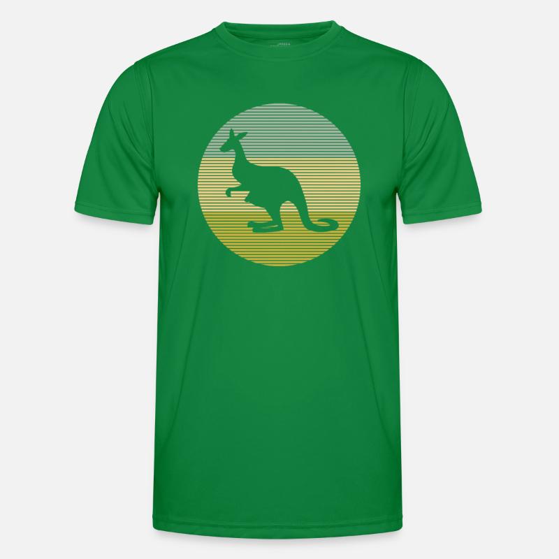 Känguru Männer Funktions-T-Shirt