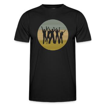 Dance - Men's Functional T-Shirt - black - Front - AI Model Male 178 dark (178cm)