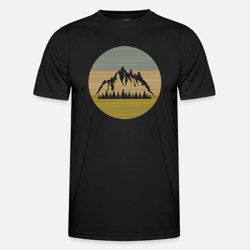 Mountains - Men's Functional T-Shirt - black