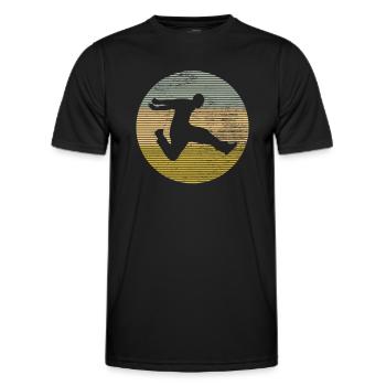 Parkour - T-shirt sport Homme - noir - Devant - AI Model Male 178 dark (178cm)