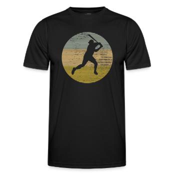 Baseball - Men's Functional T-Shirt - black - Front - AI Model Male 178 dark (178cm)