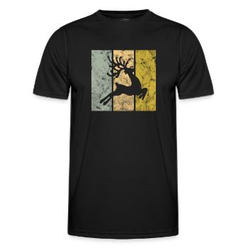 Élan - T-shirt sport Homme - noir - Devant - AI Model Male 178 dark (178cm)