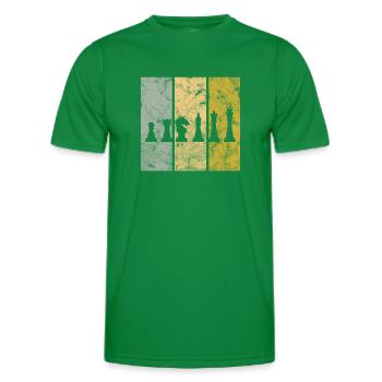 Échecs - T-shirt sport Homme - vert - Devant - AI Model Male 178 dark (178cm)