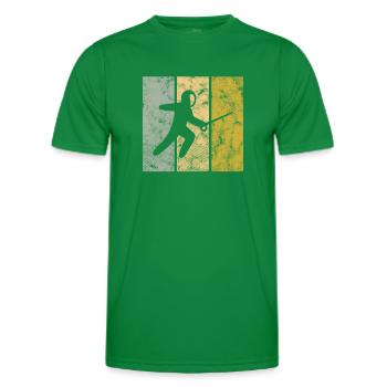 Fencing - Men's Functional T-Shirt - kelly green - Front - AI Model Male 178 dark (178cm)