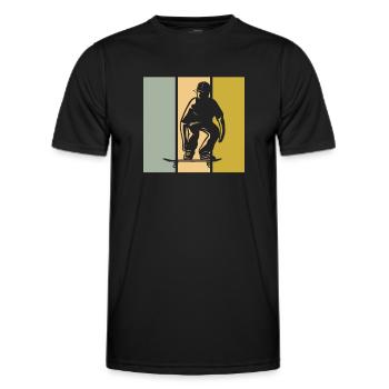 Patinage - T-shirt sport Homme - noir - Devant - AI Model Male 178 dark (178cm)