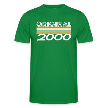 Original 2000 - Men's Functional T-Shirt - kelly green - Front - AI Model Male 178 dark (178cm)