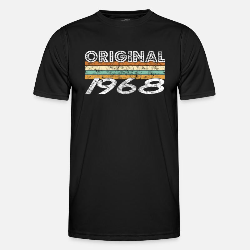 Original 1968 - Männer Funktions-T-Shirt - Schwarz