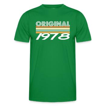 Original 1978 - T-shirt sport Homme - vert - Devant - AI Model Male 178 dark (178cm)