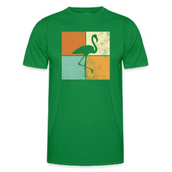 Flamingo - Männer Funktions-T-Shirt - Kelly Green - Vorne - AI Model Male 178 dark (178cm)