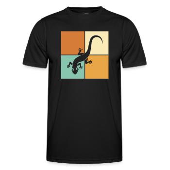 Lizard - Men's Functional T-Shirt - black - Front - AI Model Male 178 dark (178cm)