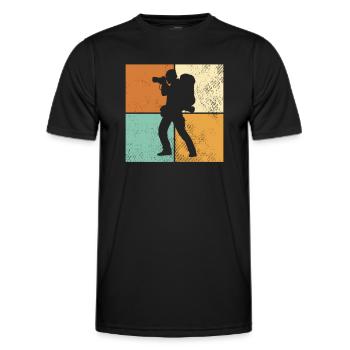 Fotografie - Männer Funktions-T-Shirt - Schwarz - Vorne - AI Model Male 178 dark (178cm)