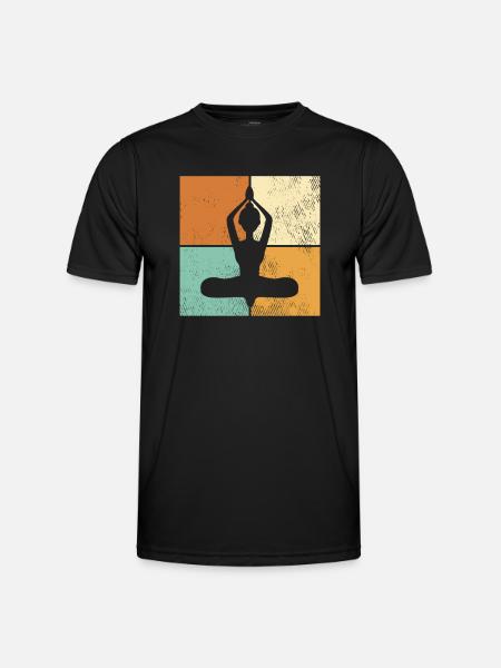 Méditation - T-shirt sport Homme - noir