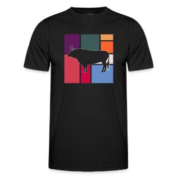 Bull - Men's Functional T-Shirt - black - Front - AI Model Male 178 dark (178cm)