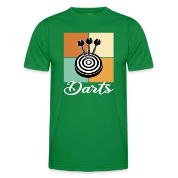 Fléchettes - T-shirt sport Homme - vert - Devant - AI Model Male 178 dark (178cm)