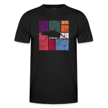 Mouse - Men's Functional T-Shirt - black - Front - AI Model Male 178 dark (178cm)