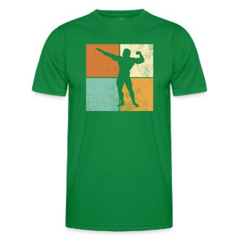 Culturisme - T-shirt sport Homme - vert - Devant - AI Model Male 178 dark (178cm)