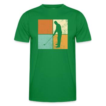 Golf - Männer Funktions-T-Shirt - Kelly Green - Vorne - AI Model Male 178 dark (178cm)