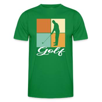 Golf - Männer Funktions-T-Shirt - Kelly Green - Vorne - AI Model Male 178 dark (178cm)