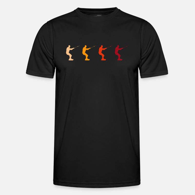 Kite Surf Retro - Men's Functional T-Shirt - black