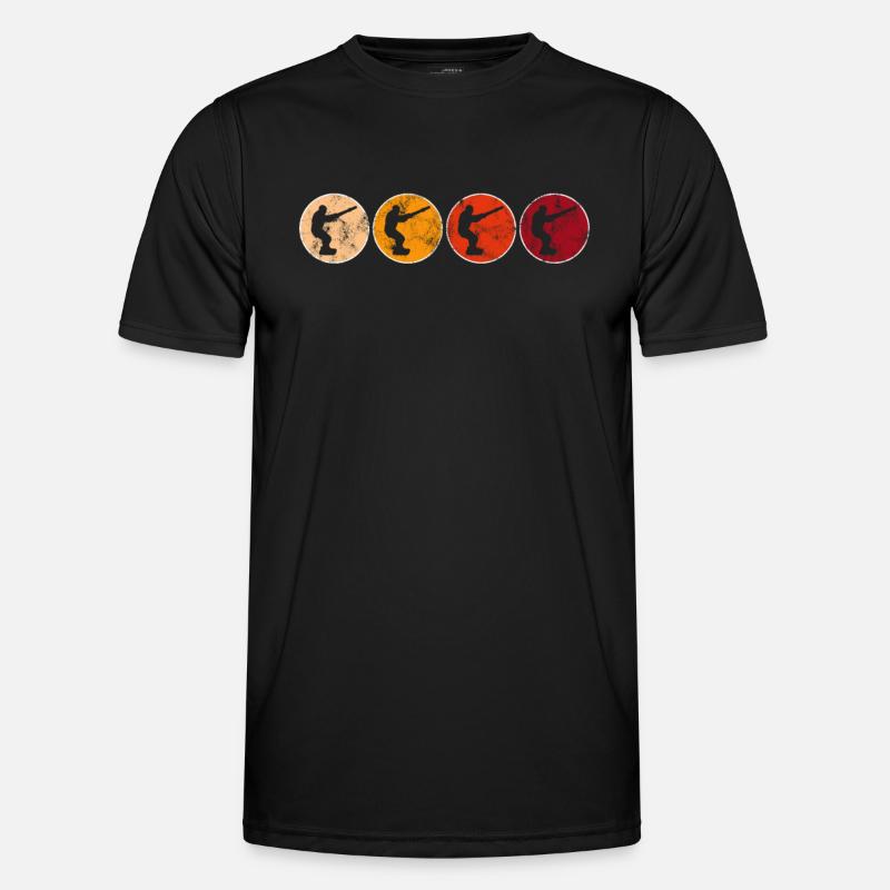 Kite Surfing Retro - Men's Functional T-Shirt - black