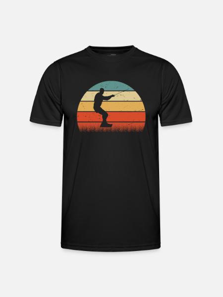 Kite Surfing Retro - Men's Functional T-Shirt - black