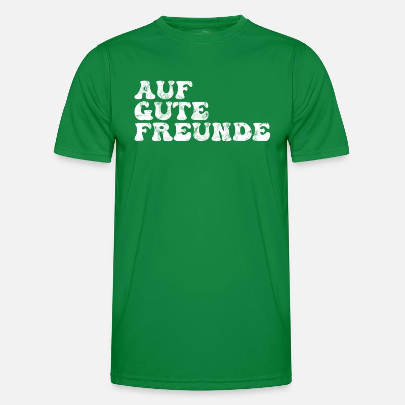 Auf gute Freunde Männer Funktions-T-Shirt
