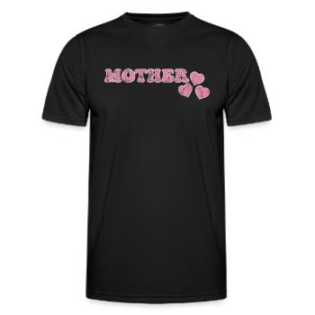 Mutter - Männer Funktions-T-Shirt - Schwarz - Vorne - AI Model Male 178 dark (178cm)