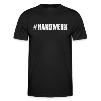 Handwerk - Männer Funktions-T-Shirt - Schwarz - Vorne - AI Model Male 178 dark (178cm)