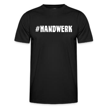 Handwerk - Männer Funktions-T-Shirt - Schwarz - Vorne - AI Model Male 178 dark (178cm)