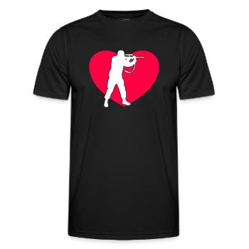 Soldier - Men's Functional T-Shirt - black - Front - AI Model Male 178 dark (178cm)