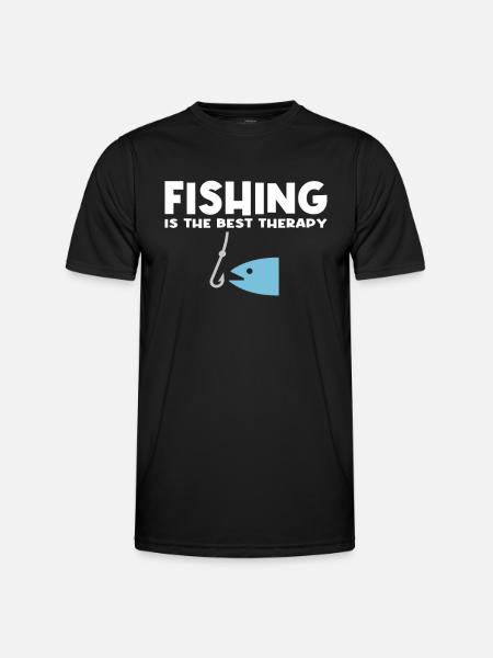 Fishing Saying - Men's Functional T-Shirt - black