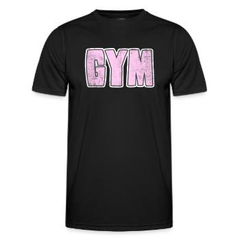 Gym Fitnessstudio - Männer Funktions-T-Shirt - Schwarz - Vorne - AI Model Male 178 dark (178cm)