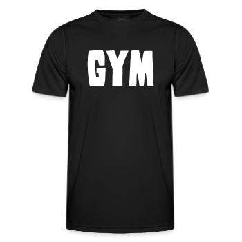 Gym Fitnessstudio - Männer Funktions-T-Shirt - Schwarz - Vorne - AI Model Male 178 dark (178cm)