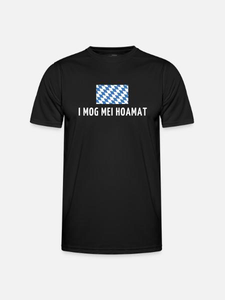Bavaria Homeland Saying - Men's Functional T-Shirt - black