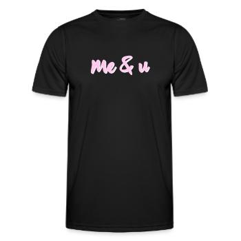 Me and U - Men's Functional T-Shirt - black - Front - AI Model Male 178 dark (178cm)