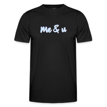 Me and U - Men's Functional T-Shirt - black - Front - AI Model Male 178 dark (178cm)